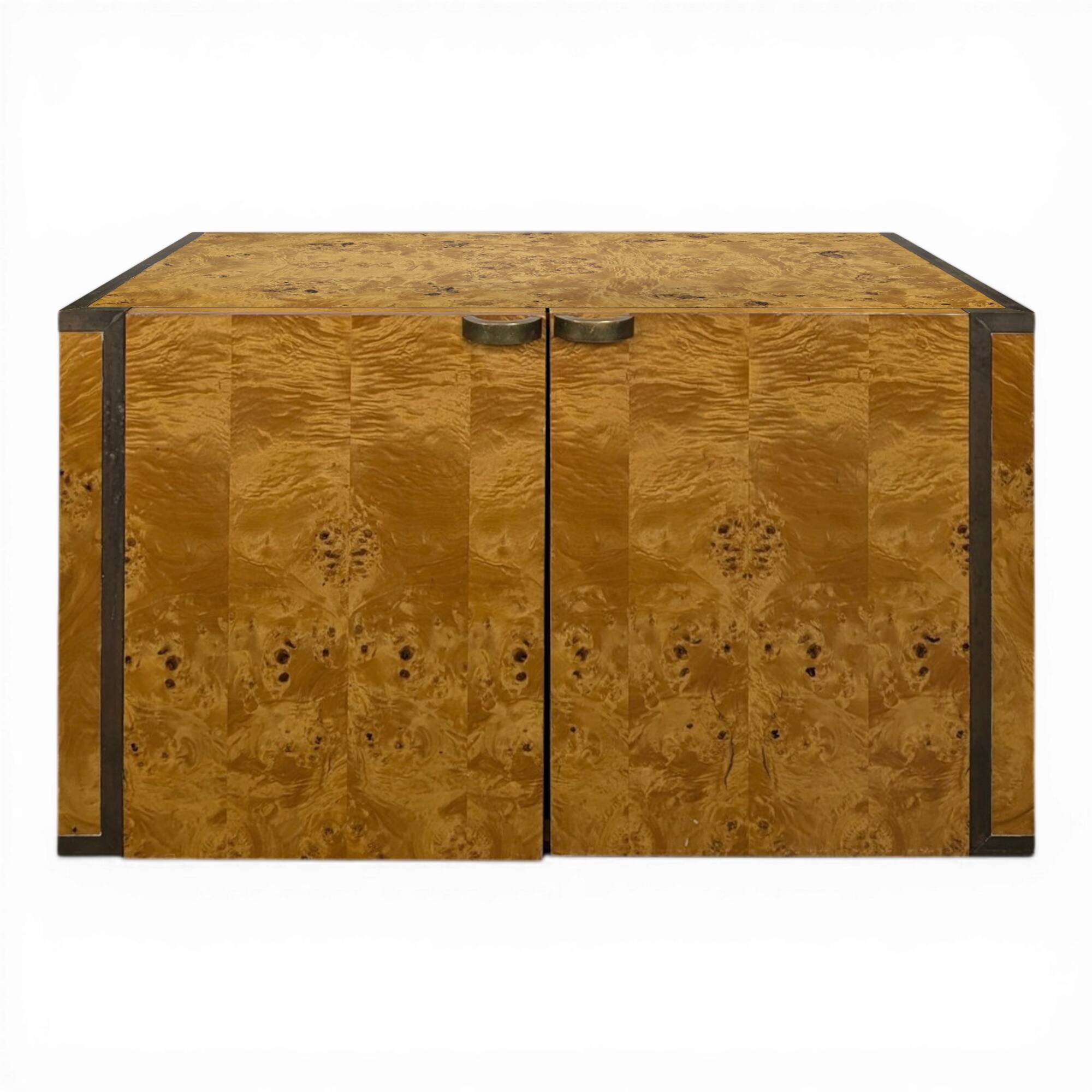 Rochebobois buffet by Jean Claude Mahey in elm burl.