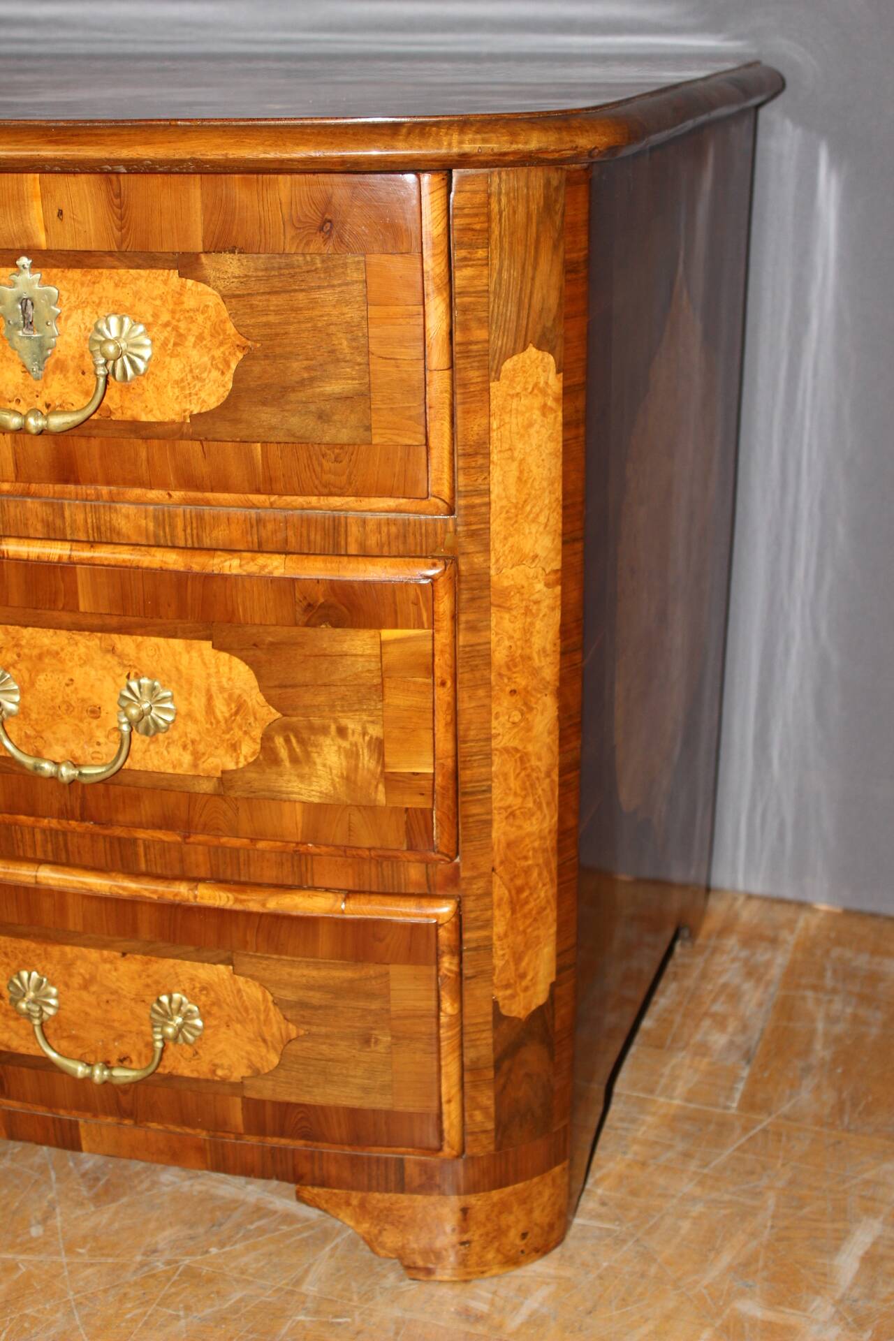 Louis XIV commode in 18th-century marquetry
