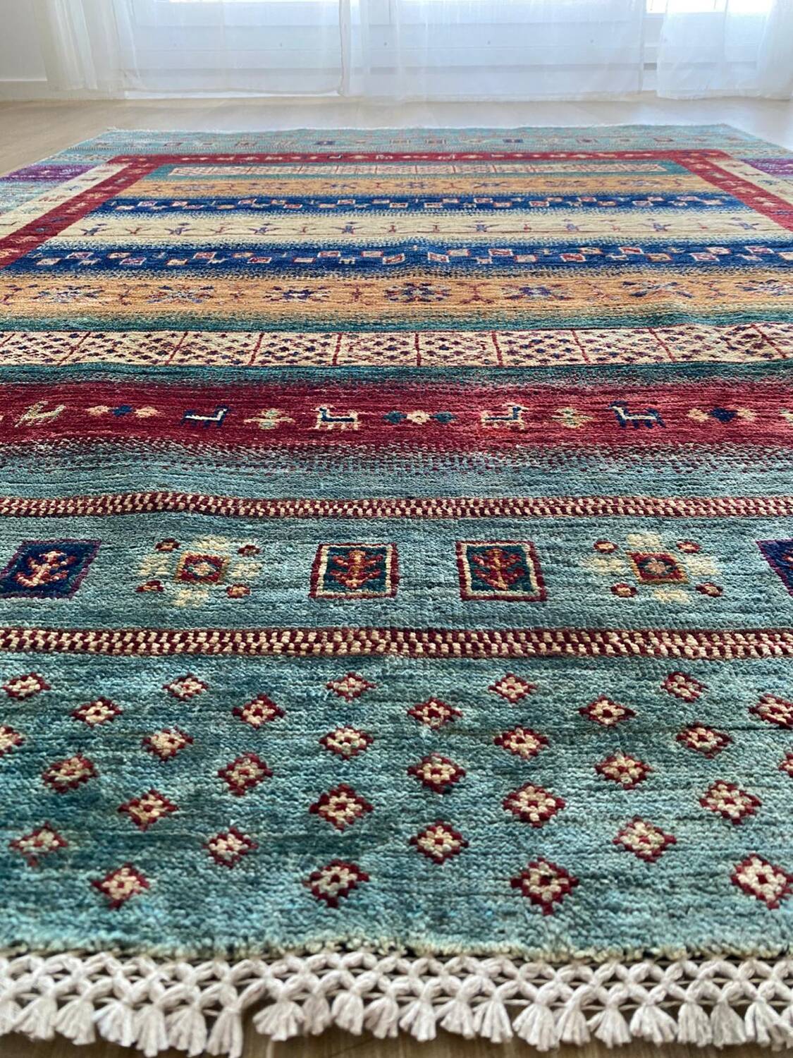Tapis Afghan - Fait main - Neuf