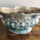 Jardinière fonte émaillée bleu fin xix début XX