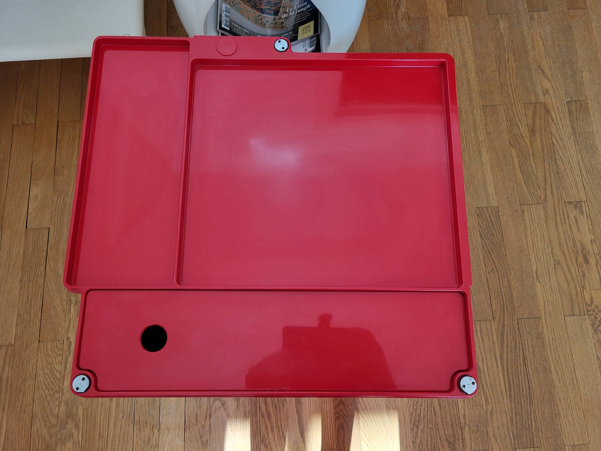 Joe Colombo Boby Red Plastic Serving Trolley for Bieffeplast Italy 1968 Space Age