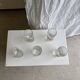 Set of 5 vintage fruit-patterned glasses