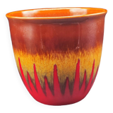 Vintage hand decorated La Céramique de Paris plant pot