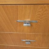 Vintage 1960s 4-drawer, 1-door cabinet