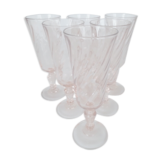 6 champagne flutes