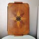 Vintage tray in wooden marquetry 1970