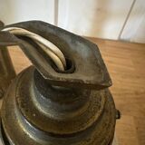 Art Deco wall lamp in metal and glass