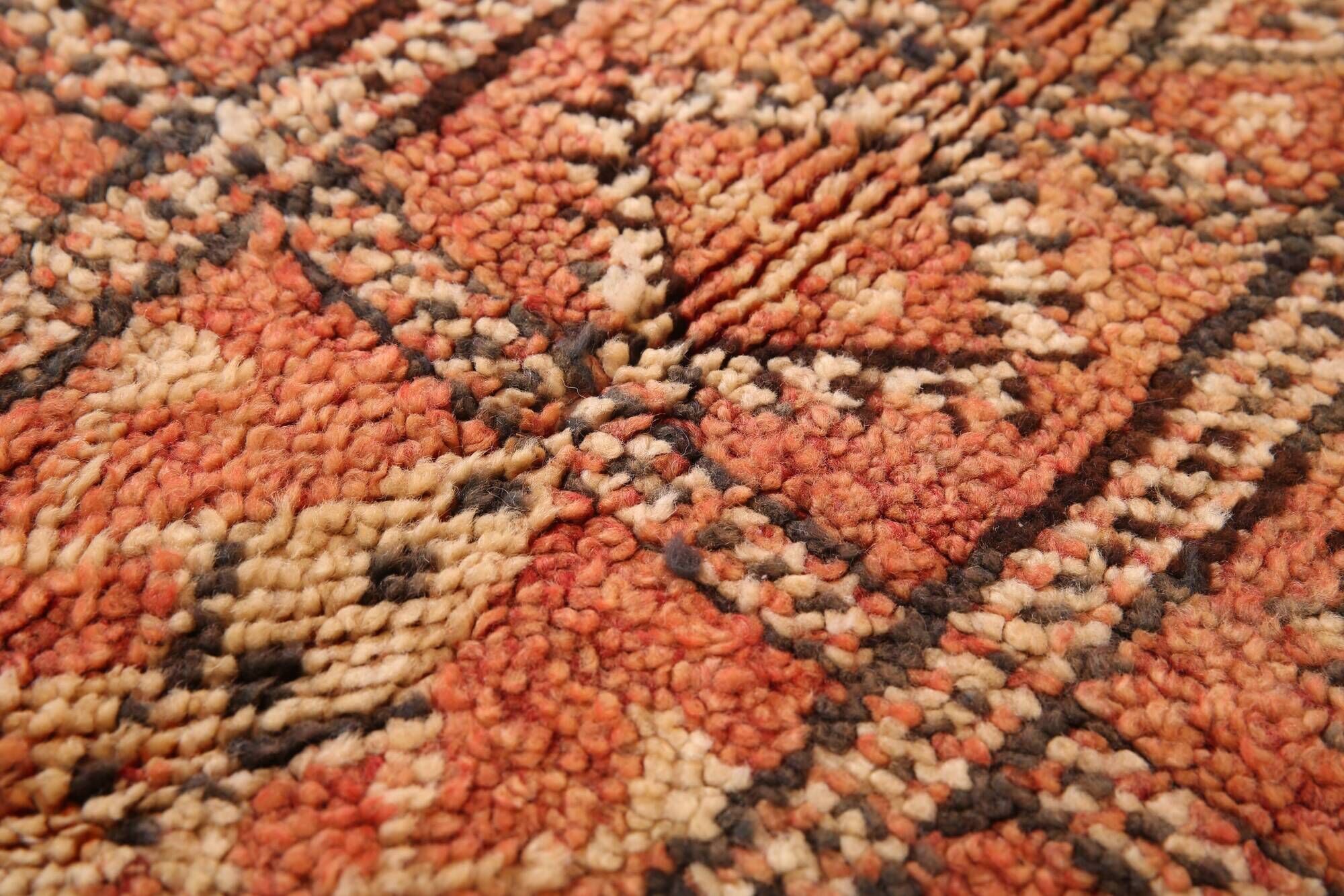 Peach Vintage Moroccan Rug 169 x 268 cm, Berber Tribal Wool Rug, Boho Rug