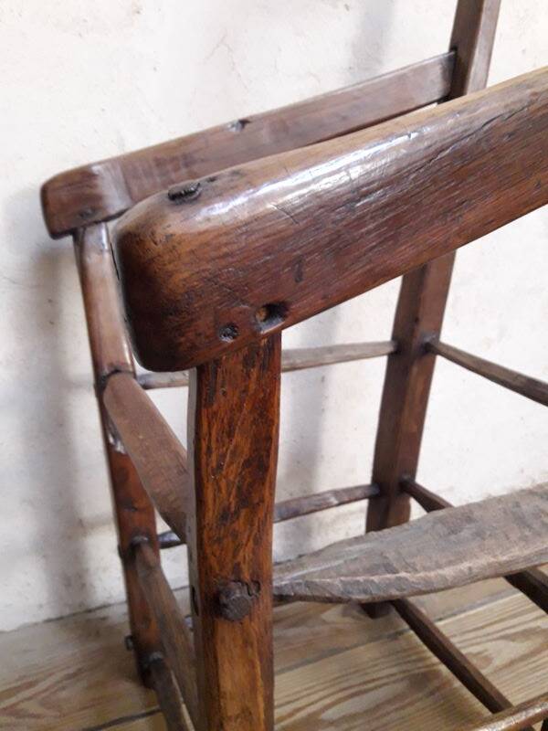 Old country folk art armchair