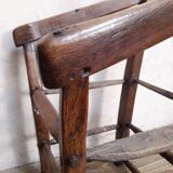 Old country folk art armchair