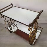 Golden rolling bar service