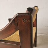 Fauteuil brutaliste design italien