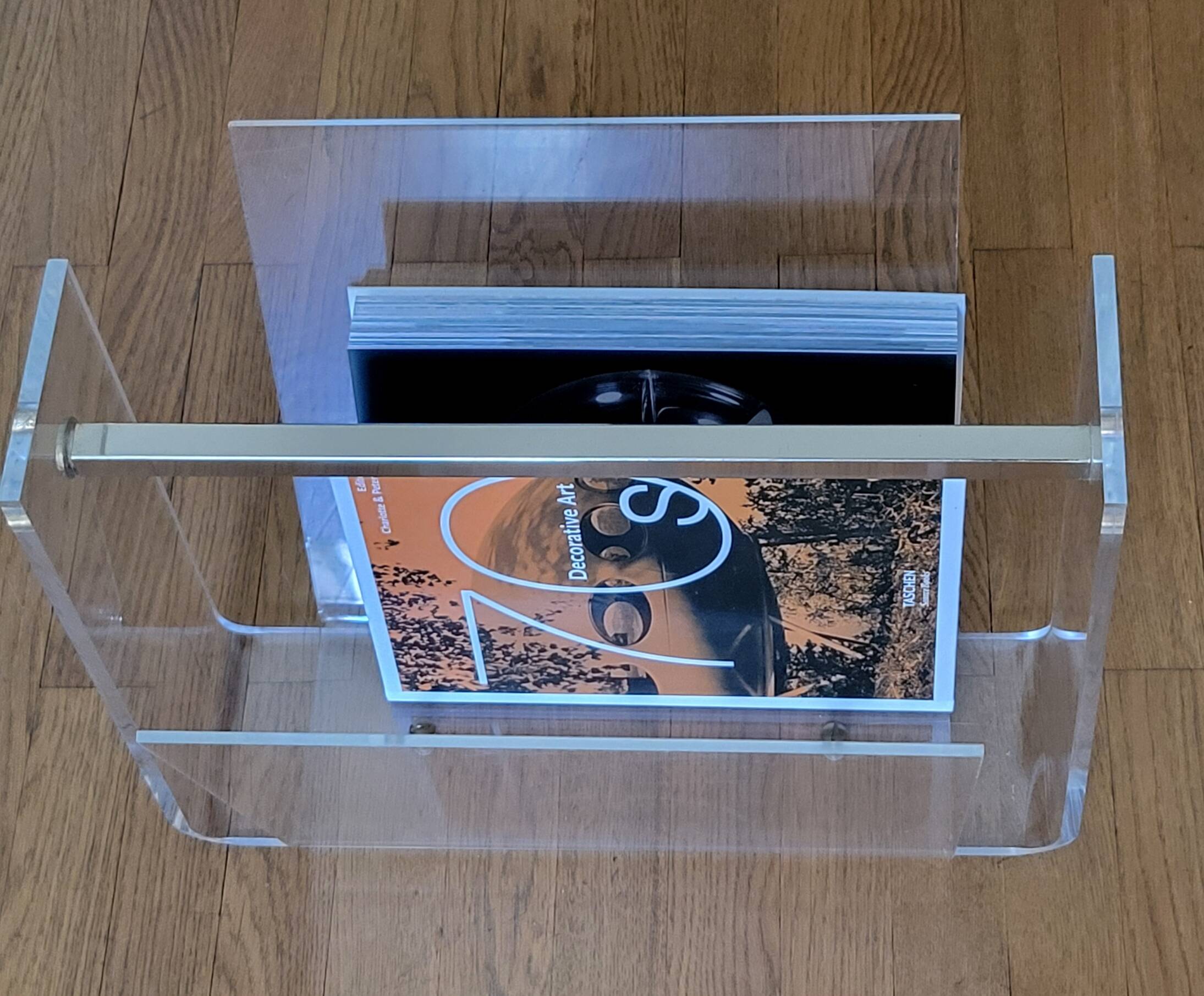 David Lange France Vintage 1970 Magazine Rack
