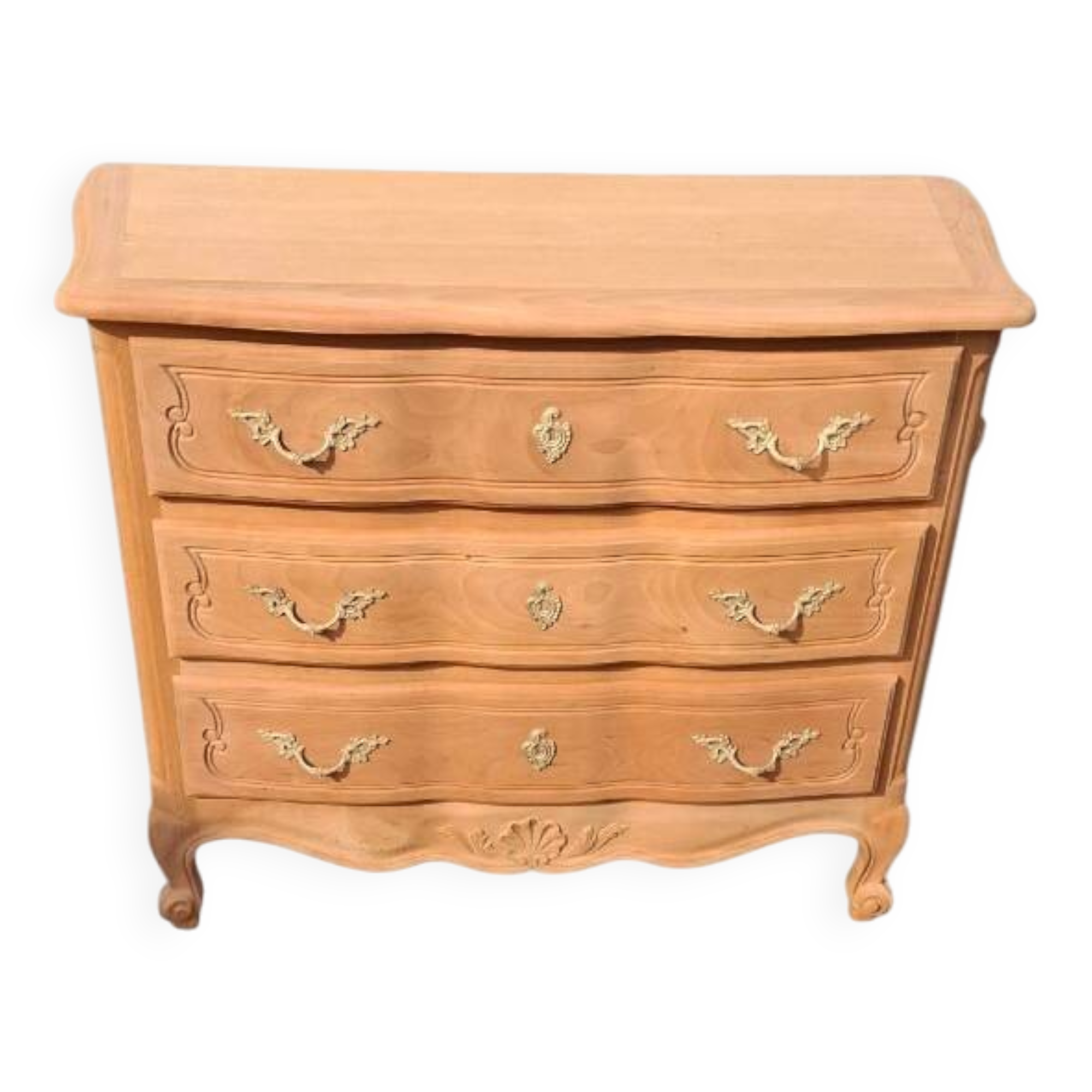 Louis XV style chest of drawers in cherry wood