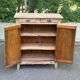 Renovated vintage Parisian buffet in solid wood from the 1940s.