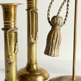 Vintage Knot Candle Holders Brass Metal