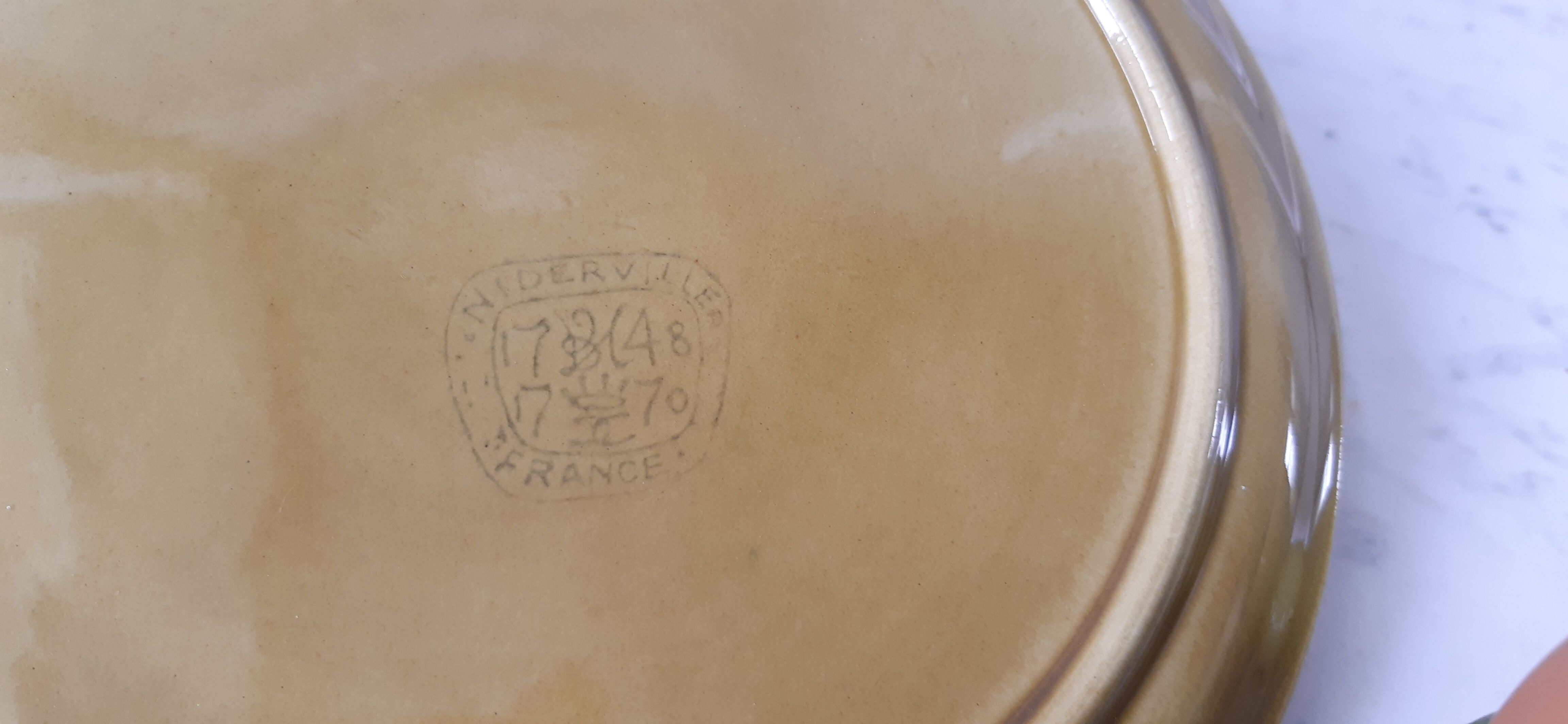 Ensemble de 6 coquetiers années 70 faïencerie de Nidervillier