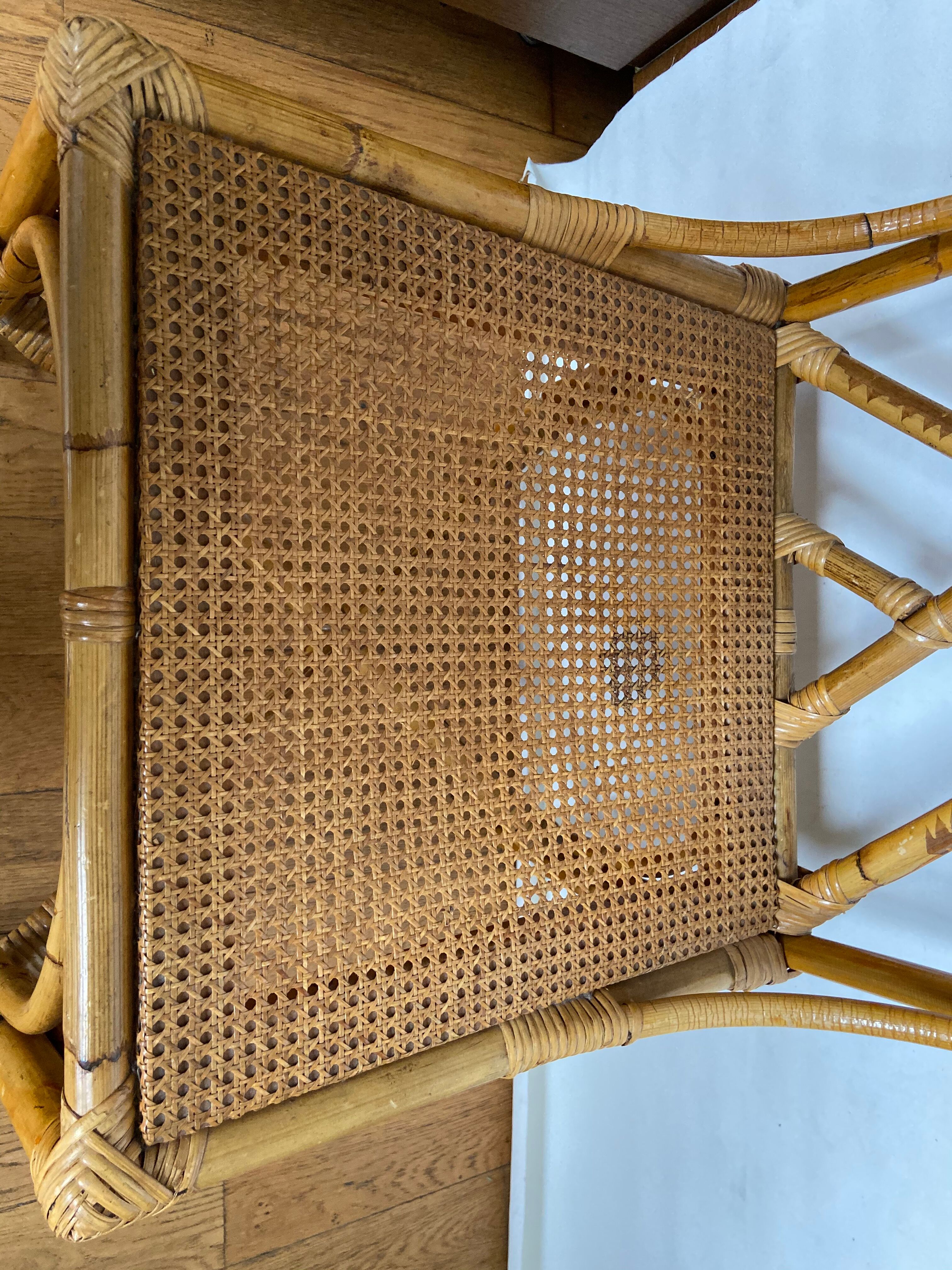 Rattan and canningchair