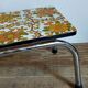 Vintage floral formica footrest stool