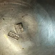 Duo of ancient torches with wabi-sabi patina