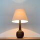 Brutalist Danish studio ceramic table lamp, 1979