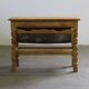 Vintage 1960s Danish oak coffee table, brutalist mid-century, style of Kjærnulf