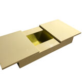 Vintage hidden bar coffee table, 1970s