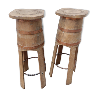 Pair of vintage 50' bar stools