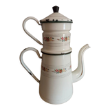 Théière en tôle émaillée