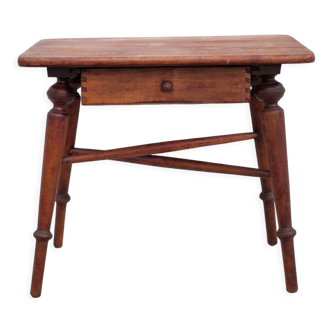 Table basse bois avec tiroir table d'appoint table de chevet, bout de canapé vintage