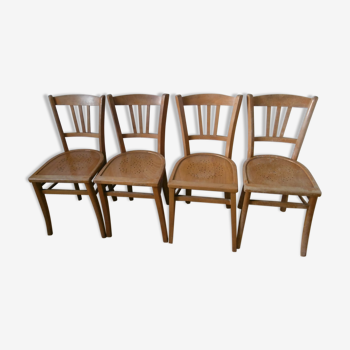 Set of 4 baumann style bistro chairs