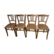 Lot de 4 chaises bistrot style baumann