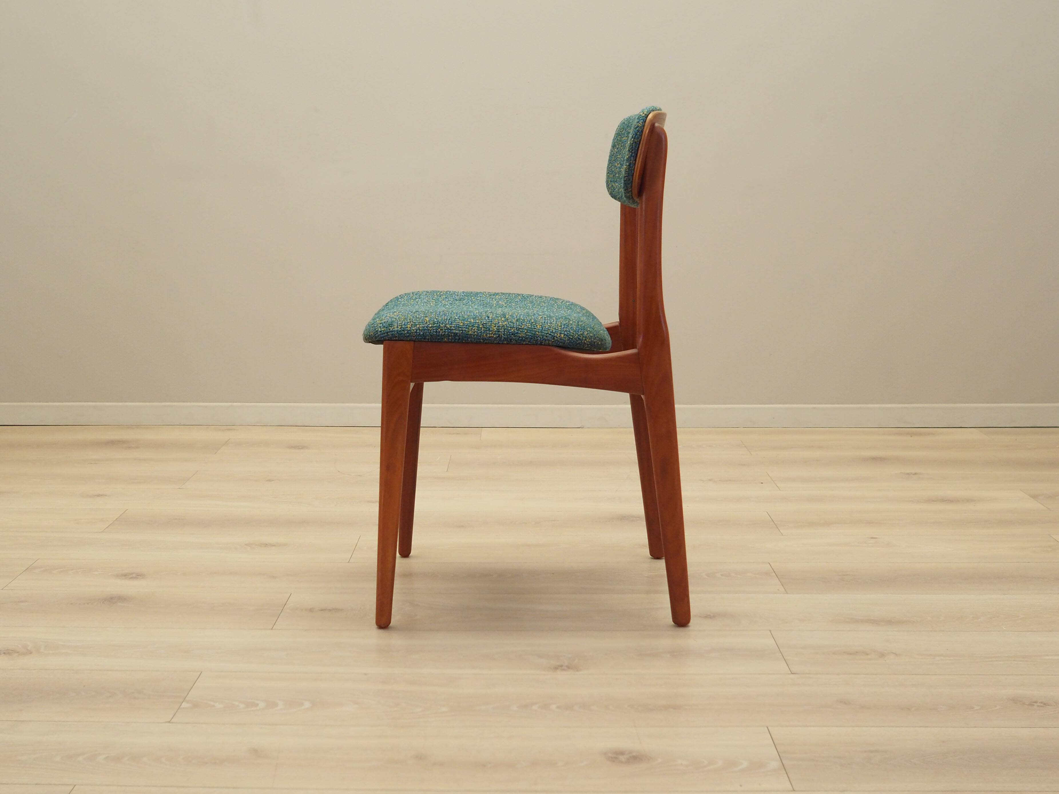 Set of six teak chairs, Danish design, 1960s, manufacture: N. & K. Bundgaar