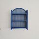 Vintage shelf in Klein blue rattan