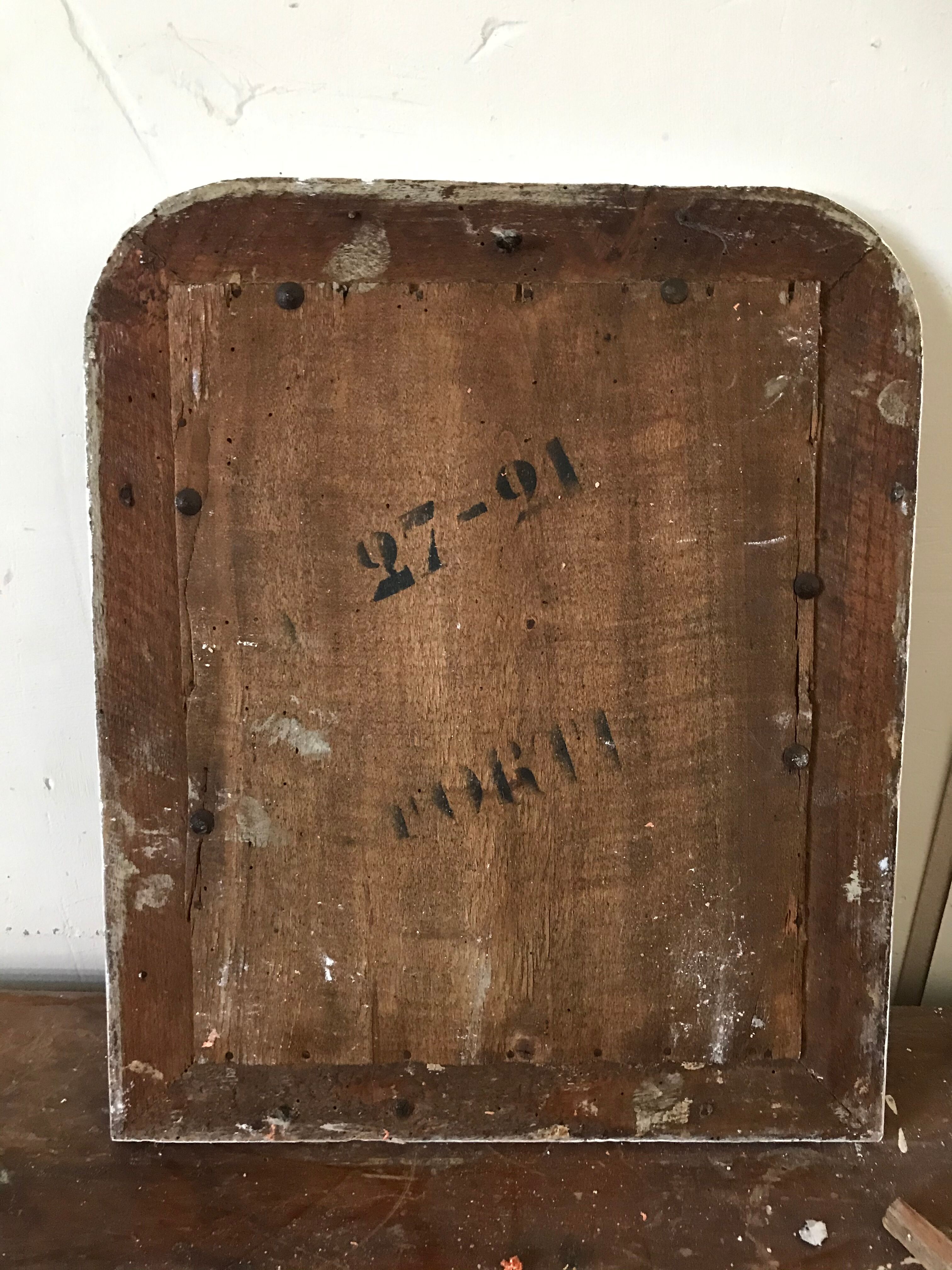 Mirror Louis-Philippe gilded with leaf, 37 x 31 cm