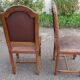 série de douze chaises en cuir de Cordoue XIXeme