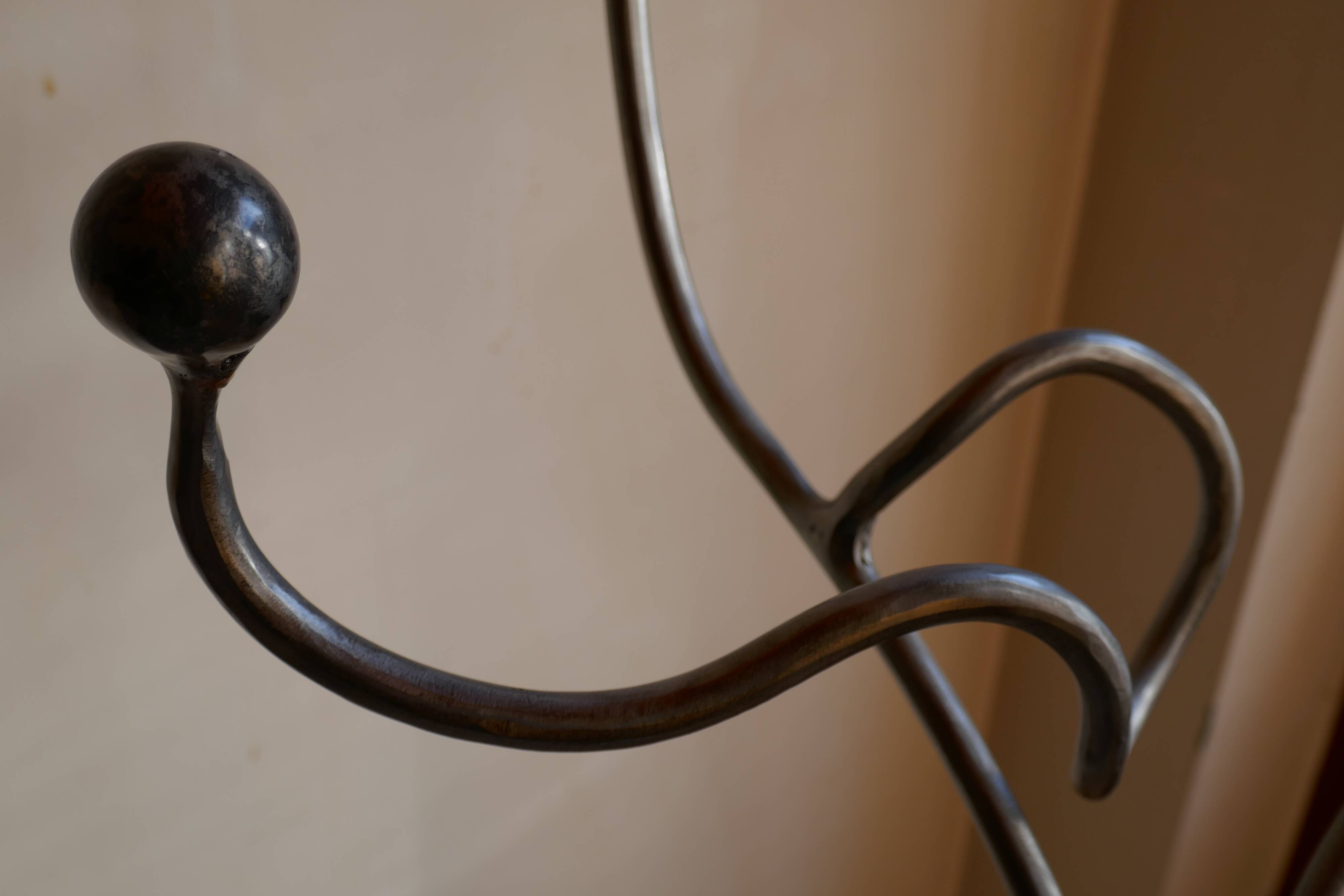 Coat and hat rack design – Unique piece by a blacksmith artisan