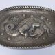 Gold-plated bronze crocodile emptier