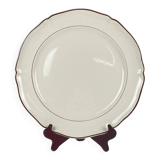 Round plate Villeroy & Boch, Bordeaux rim, early 20th century.