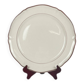 Round plate Villeroy & Boch, Bordeaux rim, early 20th century.