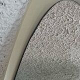 Lipstick Mirror in Ivory by Rodolfo Bonetto for Olivari, 70s