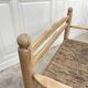 1950s bench in woven rope