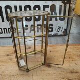 Vintage brass display cabinet