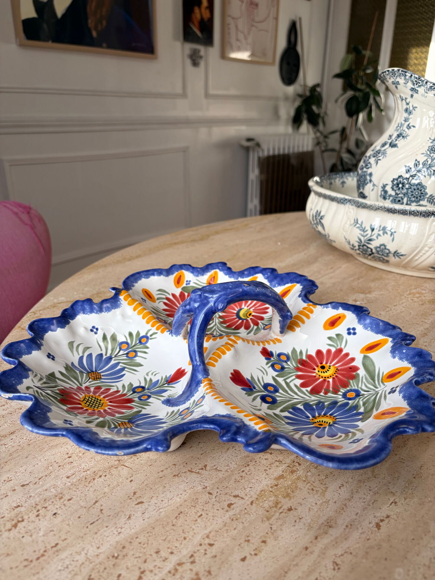 Henriot Quimper faience serving plate