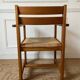 Armchair in elm and straw Maison Regain