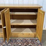 1950s English 4-door fir sideboard