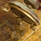 Onyx lamp, fish feet in bronze.