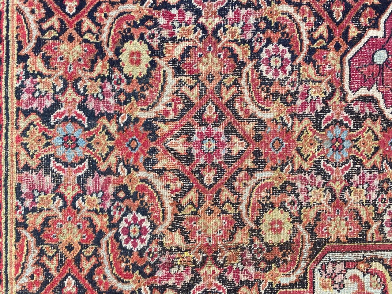 Old Persian carpet Dorokhsh khorasan from the early 19th century 200x400 cm