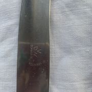 7 silver metal knives vdw Schwerte including an antique RJ monogram