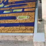 Vintage enameled ceramic coffee table by Antonio De Nisco, 1960s